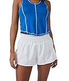 Free People Womens Get Your Flirt On Shorts White Medium