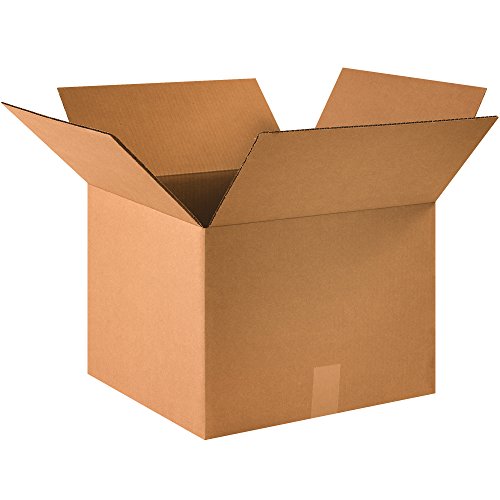 Image of PARTNERS BRAND 16 x 16 x 12 Corrugated Cardboard Boxes, Medium 16 inchL x 16 inchW x 12 inchH, Pack of 25 | Shipping, Packaging, Moving, Storage Box for Home or Business, Strong Wholesale Bulk Boxes