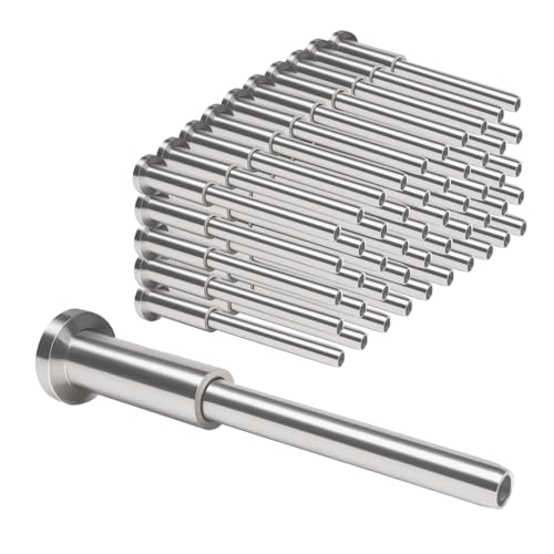 50 Pairs Invisible Cable Railing Kit1/8 Stainless Steel Cable Railing Hardware with Invisible Receivers and Swage Stud End for Cable Railing - Easy Installation for Decks Marine and Interior Use