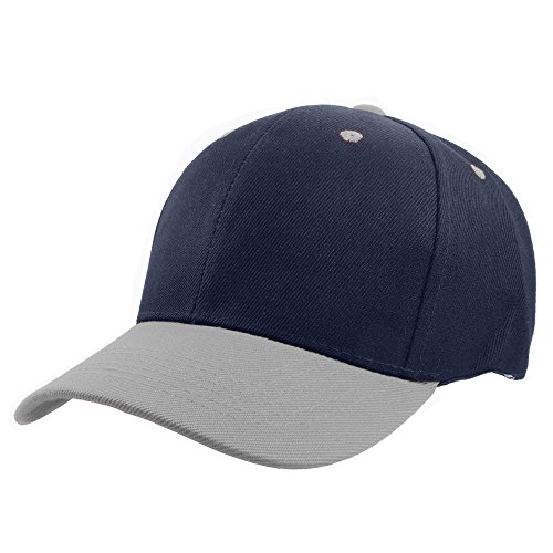 Image of Gelante Plain Baseball Cap Adjustable Back Strap 3 PC-001-Navy Gray