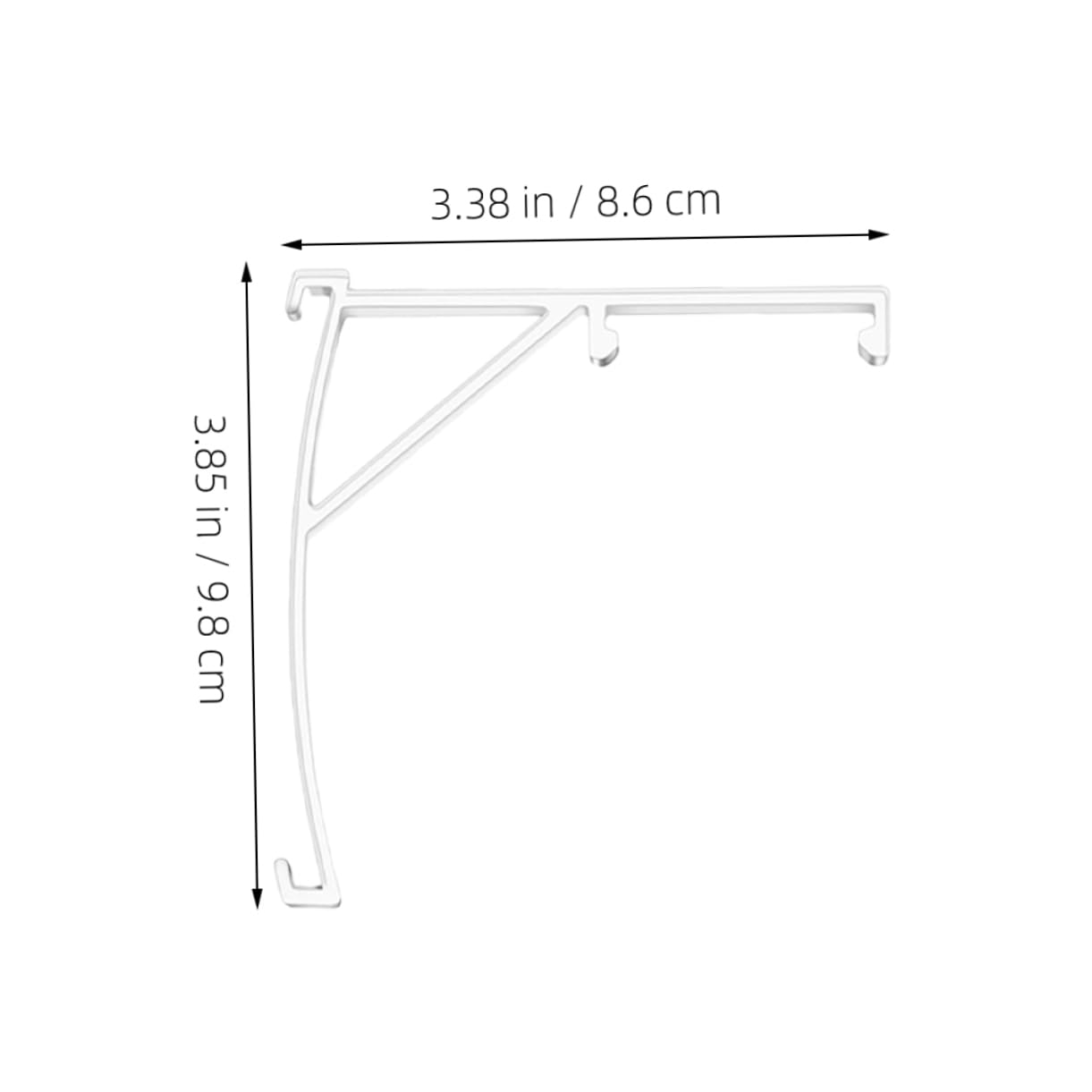 ULDIGI 6pcs Blind Valance Clips: Clear Plastic Vertical Curtain Clips Hidden Valance Retainer Retainer Holder for Vertical Replacement Part