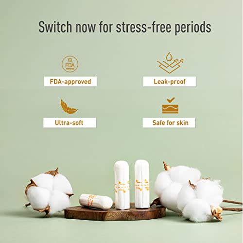 Sirona Period Made Easy Tampons - 20 Piece | For Heavy Flow | Biodegradable Tampons | FDA Approved - Image 6