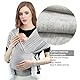 JM-Tragetuch Baby,Elastisches Babytragetuch ohne binden,Ergonomisches Baby Tragetuch,Atmungsaktives Tragetuch für Hände frei Verstellbare Babytrage von 3,6 kg bis 15 kg (Schwarz)