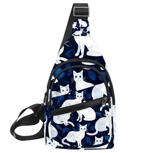 Riñonera cruzada de gato ajustable y ergonómica para deporte y correr