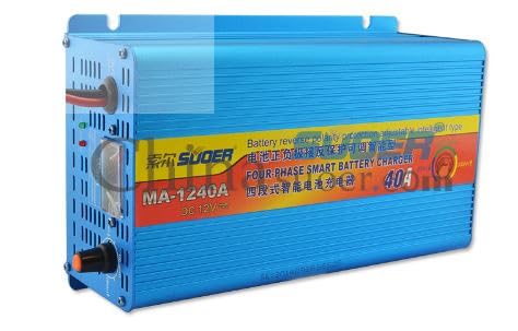 12V 40A Portable car battery charger