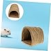 UPKOCH Woven Straw Hamster Nest Chicken Laying Nest Small PET Sleeping House Sturdy Grass Mat for Guinea Pigs Small Animals