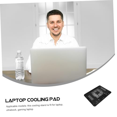 KOMBIUDA base con ventilador para laptop y soporte ergonómico miniatura 4