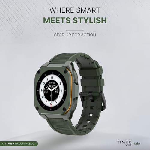 Image of TIMEX Smart Halo 1.32 inch(3.3cm) AMOLED Display with BT Calling Smartwatch for Unisex - TWTXW1101T