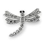 Colgante de plata de ley brillante con circonitas cúbicas transparentes y ojos negros de circonita cúbica (3 cm x 2,3 cm) y agujeros de 2,2 mm.