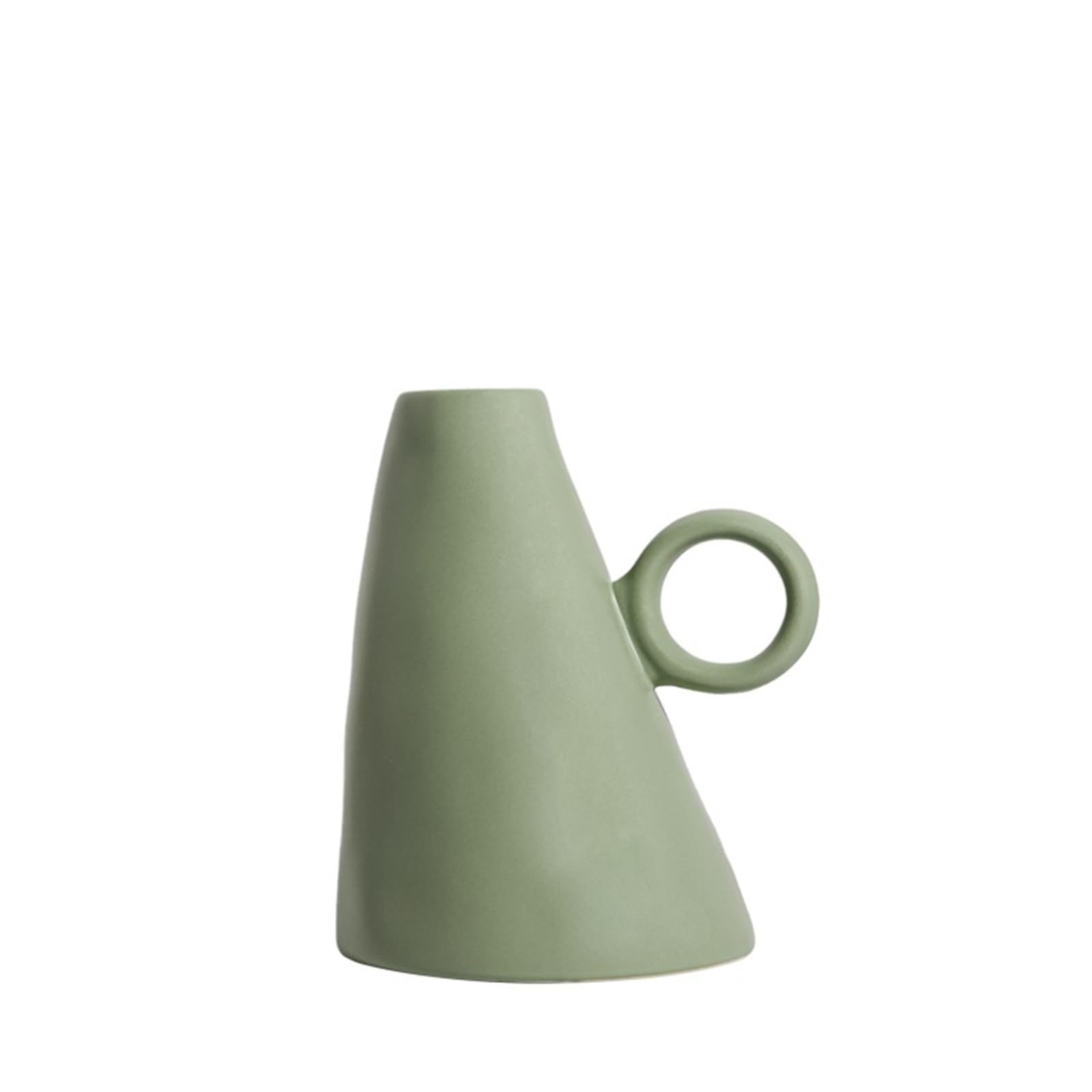 Geometric Vase Flower Vase Ceramic Decorative Art Designs Geometric Sculptures Artificial For Home Decoration(Style04)