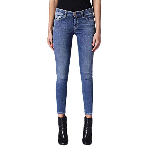DIESEL Slandy 23 jean skinny noir en coton extensible pour femme