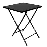Mesa Dobrável De Bar Restaurante Cozinha Aço Ferro Preto