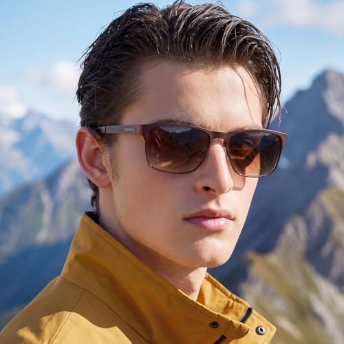 Image of CARFIA Metal Mens Sunglasses Polarized UV400 Protection for Driving Fishing Hiking Golf Everyday Use CA5225