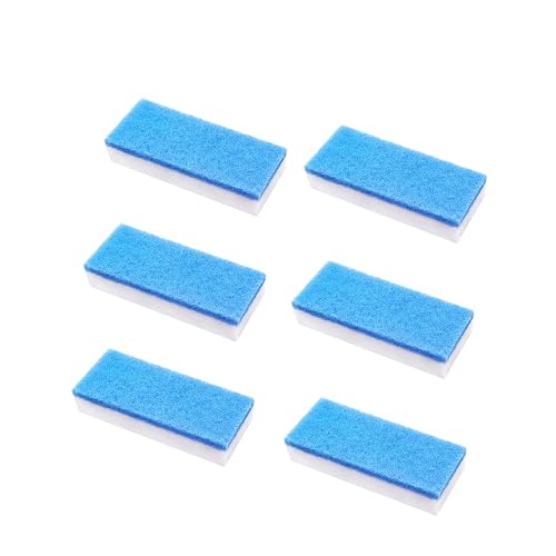 Image of 6 PCS Double Sided Glass Sponge Cleaning Brush Bathroom for Shower Glass Multi Functional Household Cleaning Sponge