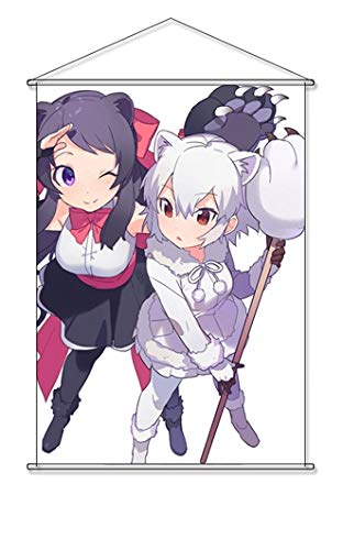 Amazon けものフレンズ B2タペストリー ホッキョクグマ カムチャッカオオヒグマ ポリエステルスエード アニメ 萌えグッズ 通販