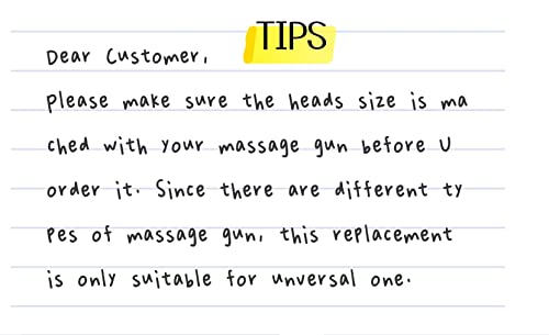 Falafale Massager Heads Massage Gun Soft Heads Replacement 4 Pack Massage Gun Adapter Double Head Attachment #TOP1