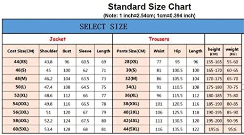 Slim Fit Herren Anzüge für Hochzeit Bräutigam Smoking 2-teiliges Set Jacke Hose Abschlussball Bühne Gleiche 3 XXL – Bild 5