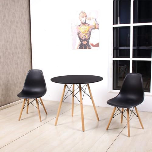 طقم طاولة طعام من تايمي، مصنوع من خشب MDF وزان مع مقاعد بلاس...