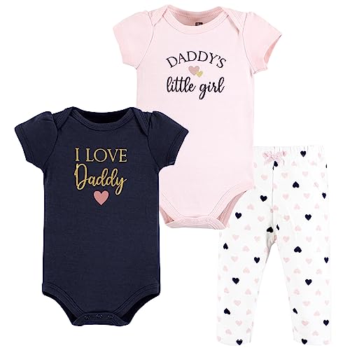 Image of Hudson Baby Unisex Cotton Bodysuit and Pant Set
