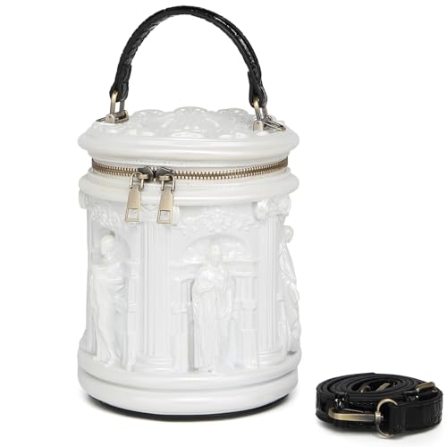 Image of Men PVC Unique Novelty Weird Shape Handbag Purse Detachable Strap Crossbody Shoulder Bag for Women