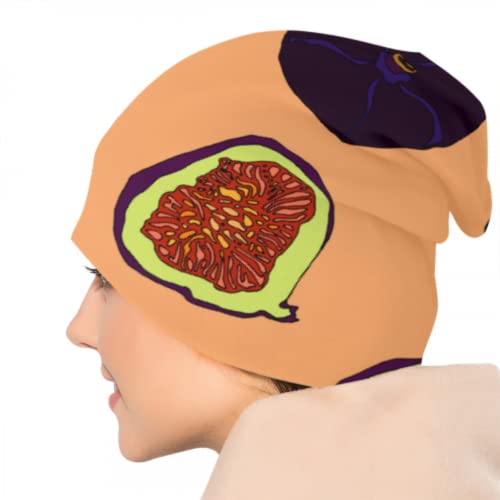 ALALAL-Art-Summer-Colorful-Fruit-Fig-Painting-Knit-Hat-Girl-Cap-Beanie-Hat-Knitting-Girls-Knit-Beanie-3D-Printed-Adult-Comfortbale-Soft