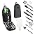Portable Outdoor Utensil Kitchen Set-9 Piece Cookware Kit, Carrying Organizer Bag-For Camping, Hiking, RV, Travel, BBQ, Grilling-Stainless Steel Accessories- Fork, Spoon, Knife & More-Indoor/ Outdoor