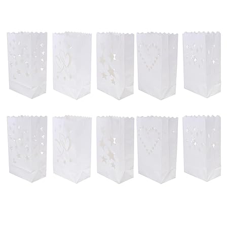 myaddiction 10Pack Luminary Paper Candle Tea Light Lantern Bags Wedding Party Decoration Crafts | Home Arts & Crafts | Candle Making & Soap Making | Bags & Packaging