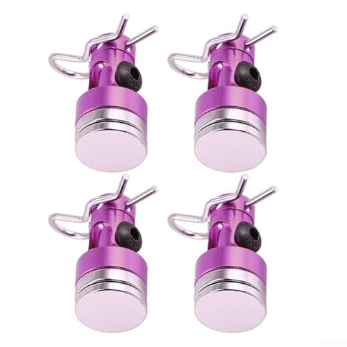 4 postes de montaje de metal para coche RC 1/10 para Tamiya M03 M05 M06 CC01 XV01 Soporte de carcasa diseñado para compatibilidad con modelos RC (morado)
