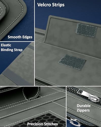 Image of FEDUS Pack of 2 Premium Car Sun Visor Organizer and Storage Car Document Holder, Sunglasses Holder for Car, Car All New Accessories Multipocket Pouch Auto Interior Accessories for Truck, SUV,Van