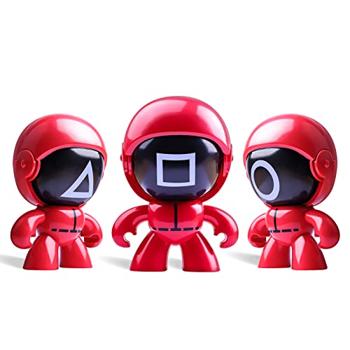 2021 Squid Warden Novelty Changeable Face Toy Doll for Adults Kids Cosplay Games (one doll can change to 4 faces)(3 pcs)