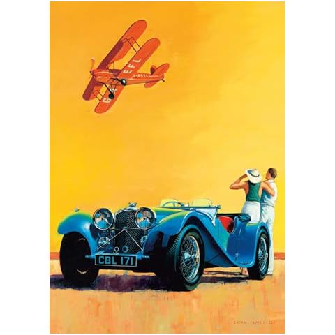 BJ04 1938 Jaguar SS100 Sports Car Card Cover