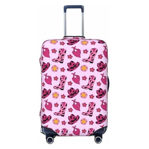 Retro Cowgirl For Travel Luggage Cover Suitcase Protector Fits 18-32 Inch Travel Luggage Protector Elastic Luggage Anti-Scratch Suitcase Cover