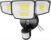 90W 10000LM LED Security Lights Motion Sensor Outdoor Lights, 4 Head Dusk to Dawn, 6500K Daylight Flood Lights Outdoor Motion Sensor, IP65 Waterproof, Motion Light for Outside, Garage, Yard, Porch