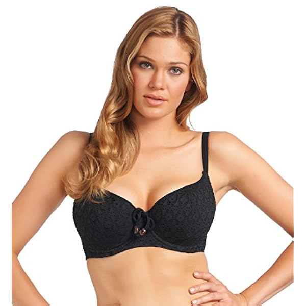 Sujetador balconnet negro Spirit, efecto encaje