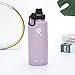 ENOSTORE Piersiówka 48 uncji / 40 uncji termos próżniowy termos ze stali nierdzewnej butelka na wodę szeroki otwór na zewnątrz butelka sportowa (kolor: fioletowy różowy, rozmiar: 45 ml + słomkowa czapka)