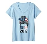donna awesome since 2017 limited edition birthday gifts 6 years maglietta con collo a v