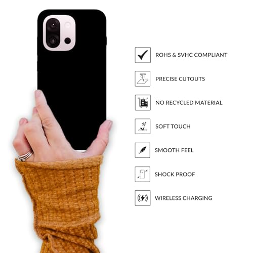 Image of SPRIG Compatible with OnePlus 13s Premium SilkTone Back Cover Drop Tested Shock Proof Mobile Case for Men, Women, Boys and Girls with Camera Protection (Black)