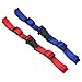 PATIKIL Backpack Belt Strap Set, 2 Pack Nylon Webbing Adjustable Replacement Waist Strap with Quick-Release Buckle for Pack Luggage Bags, Red, Blue