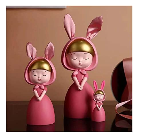 UNIVERSE LIGHTS Lovely Creative Girl Heart Resin Girl Set a Bookshelf for Children Girls Bedroom Simple decrations