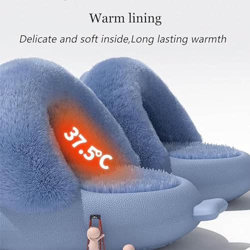 Jfxgjuv Sharklas Originales Kids, Shark Slides Kids Sharky Chanclas Kids Polares, Detachable Soft-Soled Warm Non-Slip Slippers Sandals4