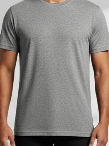 Image of Dollar Easy Fit Cotton Blend Pack of 1 Solid Men's Round Neck T-Shirt