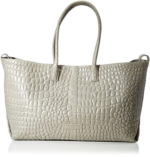Liebeskind Berlin Damen Noos Waxy Croco Chelsea Supplement Shopper L, Titan, Large (HxBxT 32cm x 48cm 16cm) EU Cover