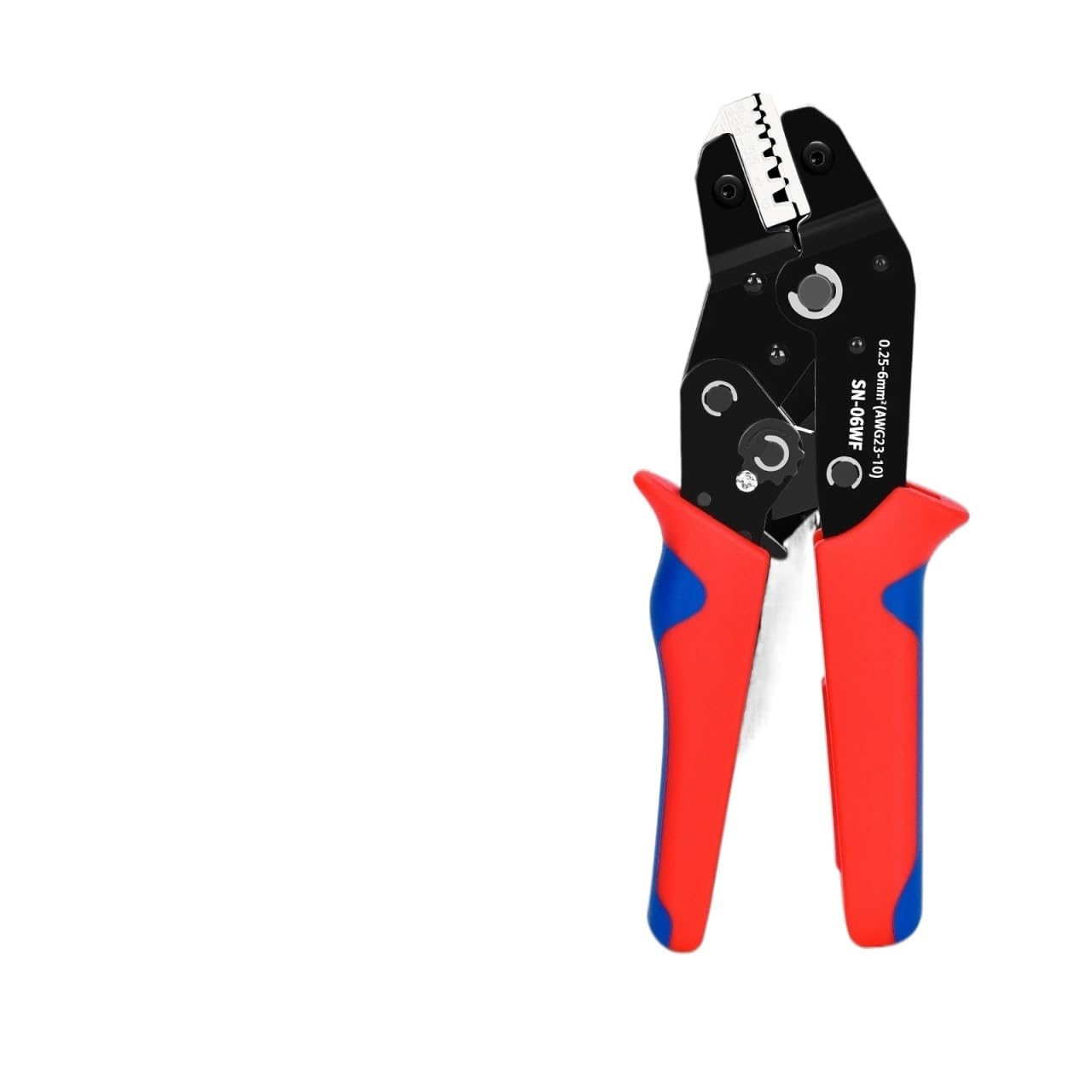 06WF Ferrule Crimping Plier,24-10AWG Sleeves Ratchet Wire Tool for VE/EN/TE End(SN-06WF)