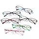 COJWIS 6 pack Lesebrille Blaulichtfilter Brille für Damen und Herren Federscharnier Lesehilfe Blendfreie UV Brille (6 Farbe Mischen, 1.50)
