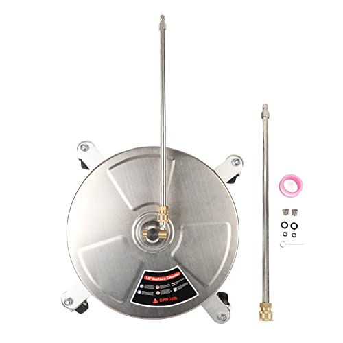 Limpiador De Superficies Con Lavadora A Presión De 15 Pulgadas, Limpiador De Superficies De Alta Eficiencia, Lavadora A Presión Profesional De 4000 PSI Con 4 Ruedas, Conector Rápido De 1/4 De Pulgada