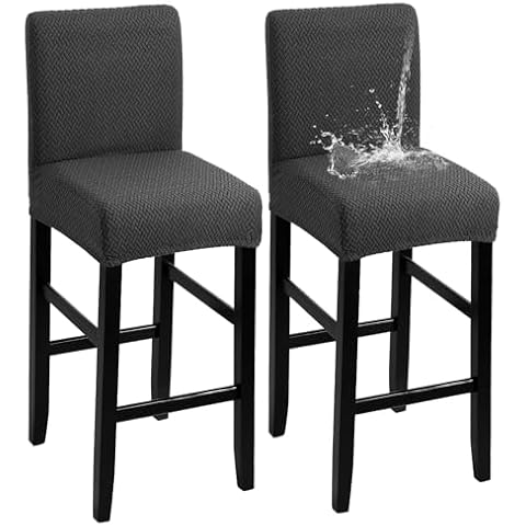 YISUN Waterproof Bar Stool Covers with Back Cover