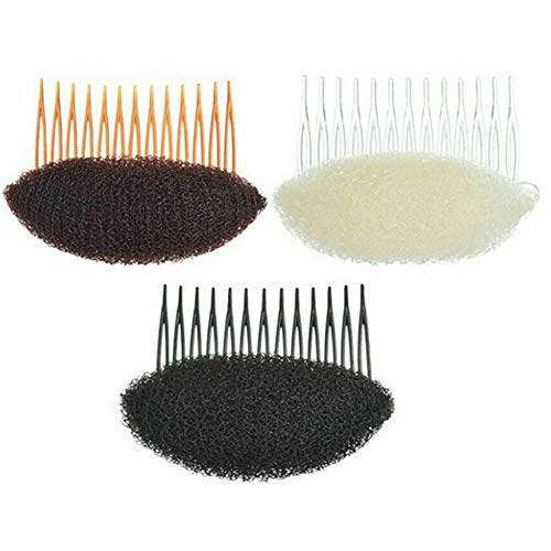 3/6 pièces coussin de cheveux moelleux invisible, faux pince à cheveux invisible pelucheux princesse style coussin de cheveux en épingle à cheveux pour femmes filles bricolage coiffure (B) Cover