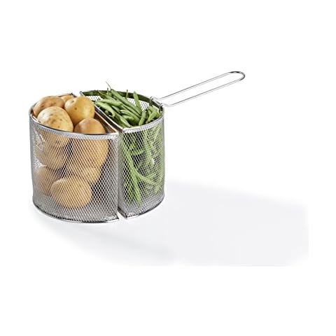 Barazzoni Double Panier en Acier Inoxydable Cover
