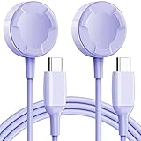 QIBOX Charger Compatible with Garmin Vivoactive 4, Vivoactive 4S 3 / Venu USB Charger Dock Cable Stand Station Date Syn with 10-Pack Dust Plugs for Fenix 6 6S 6X / Instinct Smartwatch