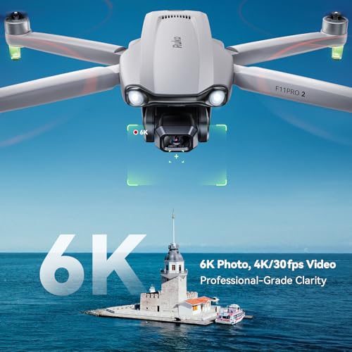 Ruko F11PRO 2 Drone with Camera 4K/30fps Video 6K Image, 3-Axis Gimbal Drone, Drones with Camera 4k Professional 10000FT Transmission Long Range, 70-Min Flight Time with 2 Batteries, GPS Auto Return - Image 3